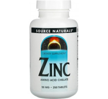 Цинк хелат Source Naturals Zinc 50 мг 250 таб