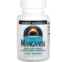 Марганець Source Naturals Manganese 10 мг 250 таб