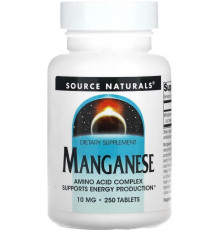 Марганець Source Naturals Manganese 10 мг 250 таб