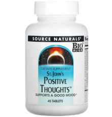 Підтримка нервової системи  Source Naturals St. John's Positive Thoughts 45 таблеток