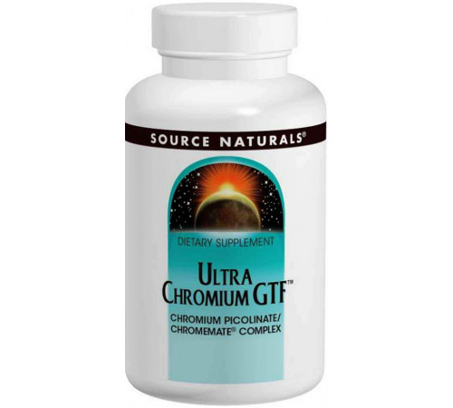 Хром ультра Source Naturals Ultra Chromium GTF 120 таб
