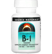 Тіамін вітамін в1 Source Naturals Thiamin 100 таб