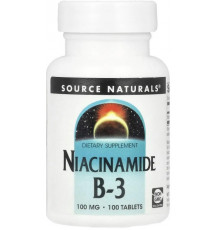 Ніацинамід (В-3) Source Naturals Niacinamide B-3 100 мг 100 таб