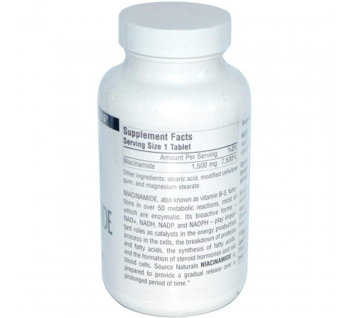 Ниацинамид В3 Source Naturals Niacinamide B-3 100 таб