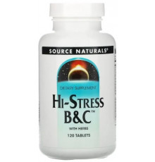 Комплекс від стресу Source Naturals Hi-Stress B&C 120 таблеток