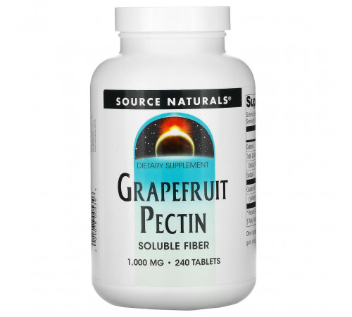Грейпфрутовий пектин Source Naturals Grapefruit Pectin 240 таб