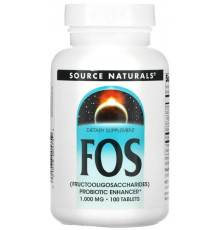 Фруктоолігосахариди Source Naturals FOS 1000 мг 100 таблеток