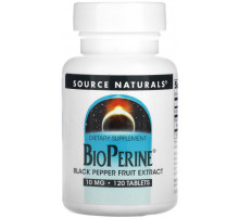 Биоперин Source Naturals Экстракт черного перца Bioperine 10 мг 120 таблеток