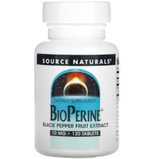 Біоперин Source Naturals Екстракт чорного перцю Bioperine 10 мг 120 таблеток