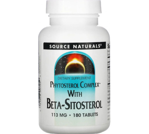 Комплекс фітостеролів з бета-ситостеролом Source Naturals Phytosterol 180 таб