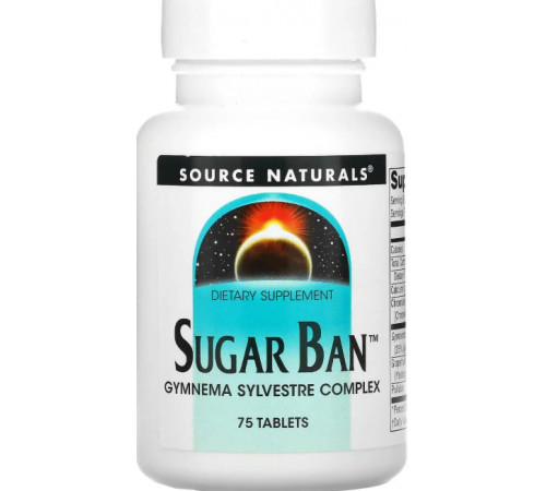 Засіб зниження цукру в крові Source Naturals Sugar Ban 75 таб