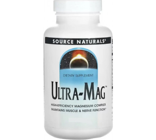 Ультрамагний для успокоения Source Naturals Ultra-Mag 60 таб