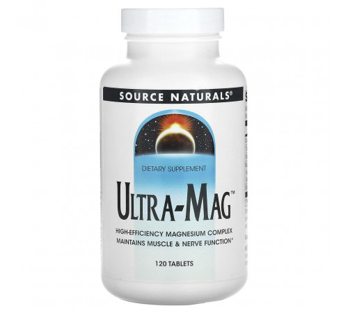 Магний (ультра-маг) Source Naturals Ultra-Mag 120 таб
