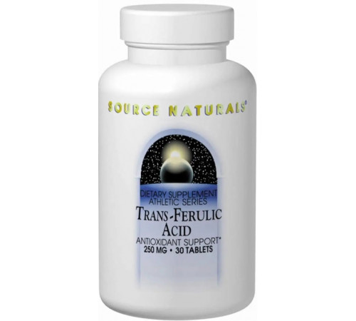 Транс-ферулова кислота Source Naturals Trans-Ferulic Acid 250 мг 30 таб