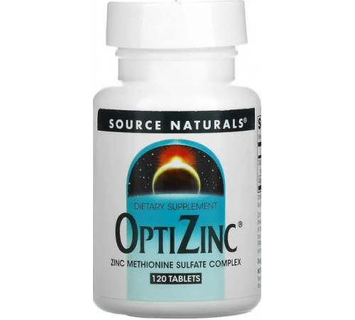 Оптицинк Source Naturals OptiZinc 120 таб