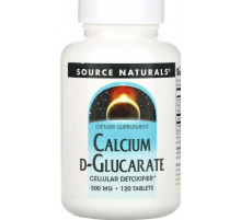 Кальций Д-глюкарат Source Naturals Calcium D-Glucarate 500 мг 120 таб