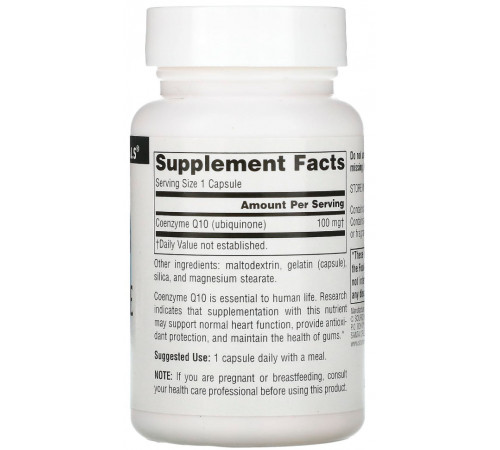 Коензим Q10 Source Naturals Coenzyme Q10 60 капс