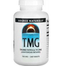 Триметилгліцин (ТМГ) Source Naturals TMG 750 мг 240 таб