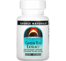 Екстракт зеленого чая для схуднення Source Naturals Green Tea Extract 100 мг 60 таб