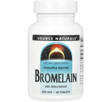 Бромелайн Source Naturals Bromelain 500 мг 60 таб