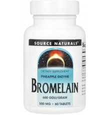 Бромелайн Source Naturals Bromelain 500 мг 60 таб