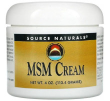 Крем із ліпосомами для пом'якшення та розгладжування шкіри Source Naturals MSM Cream 113,4 г.