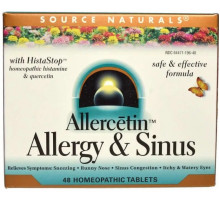 Гомеопатия для аллергиков Source Naturals  Allergy & Sinus 48 таб.