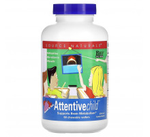 Уважна дитина Source Naturals Attentive Child 60 жовт таб сладкие