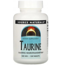 Таурин Source Naturals Taurine 500 мг 120 таблеток