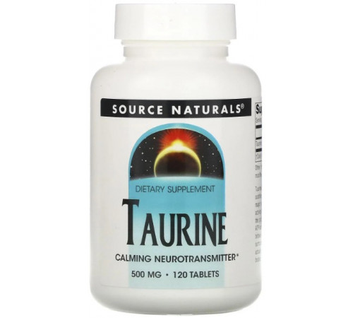 Таурин Source Naturals Taurine 500 мг 120 таблеток