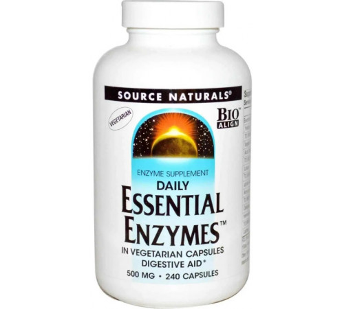 Ферменти для травлення Source Naturals Essential Enzymes 500 мг 240 капс