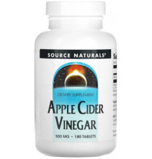 Яблучний оцет Source Naturals Apple Cider Vinegar 500 мг 180 таблеток