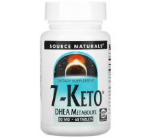 7 кето Source Naturals 7-Keto DHEA Metabolite 50 мг 60 таблеток