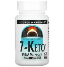7 кето  Source Naturals 7-Keto DHEA Metabolite 50 мг 60 таблеток