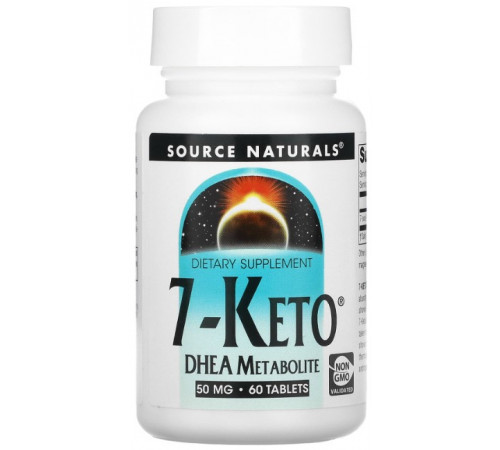 7 кето  Source Naturals 7-Keto DHEA Metabolite 50 мг 60 таблеток