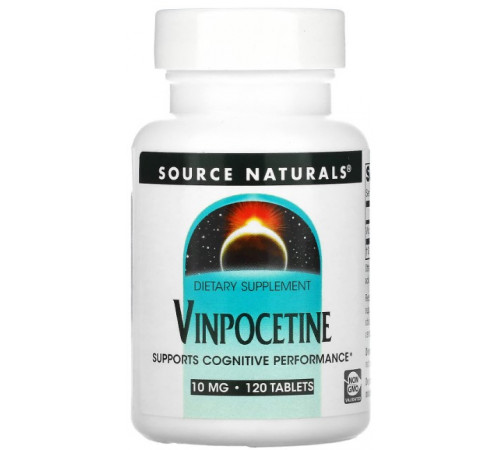 Вітаміни для мозку Source Naturals Vinpocetine 10 мг 120 таблеток