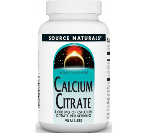 Кальцій цитрат Source Naturals Calcium Citrate 90 капс