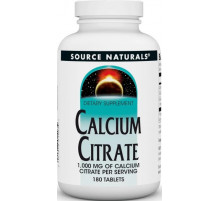 Кальцій цитрат Source Naturals Calcium Citrate 1000 мг 180 таб