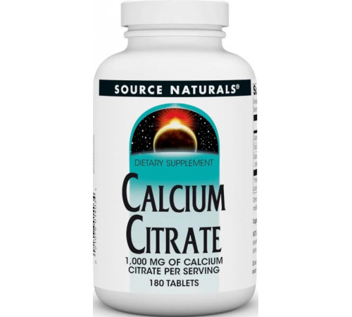 Кальцій цитрат Source Naturals Calcium Citrate 1000 мг 180 таб