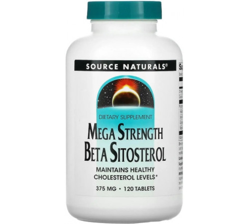 Бета ситостерол комплекс Source Naturals Beta Sitosterol 375 мг 120 таб