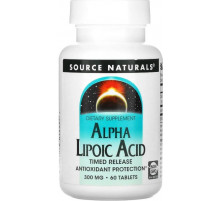 Альфа-ліпоєва кислота  Source Naturals  Alpha Lipoic Acid 300 мг 60 таб