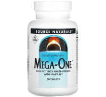 Мультивітаміни Source Naturals Вітаміни та мінерали Mega-One 60 таблеток