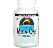 Мультивитамины и минералы без железа Source Naturals Mega-One 90 таб