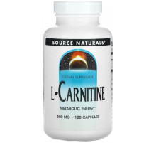 L-карнітин Source Naturals L-Carnitine 500 мг 120 капсул