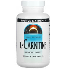 L-карнітин Source Naturals L-Carnitine 500 мг 120 капсул