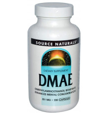DMAE диметиламіноетанол Source Naturals DMAE 200 капс
