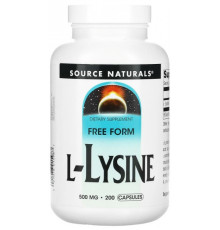 Лізин Source Naturals L-Lysine 500 мг 200 капсул