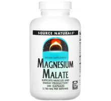 Магній малат Source Naturals Magnesium Malate 625 мг 200 капсул