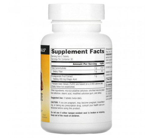 Екстракт гранату Source Naturals Pomegranate Extract 500 мл 60 таб