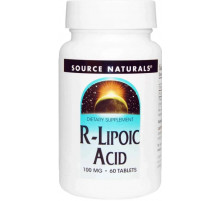 R ліпоєва кислота Source Naturals R-Lipoic Acid 100 мг 60 таб